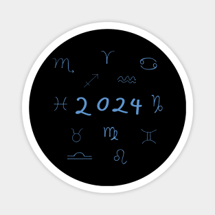 Zodiac Sign Symbol Astrology 2024 Magnet